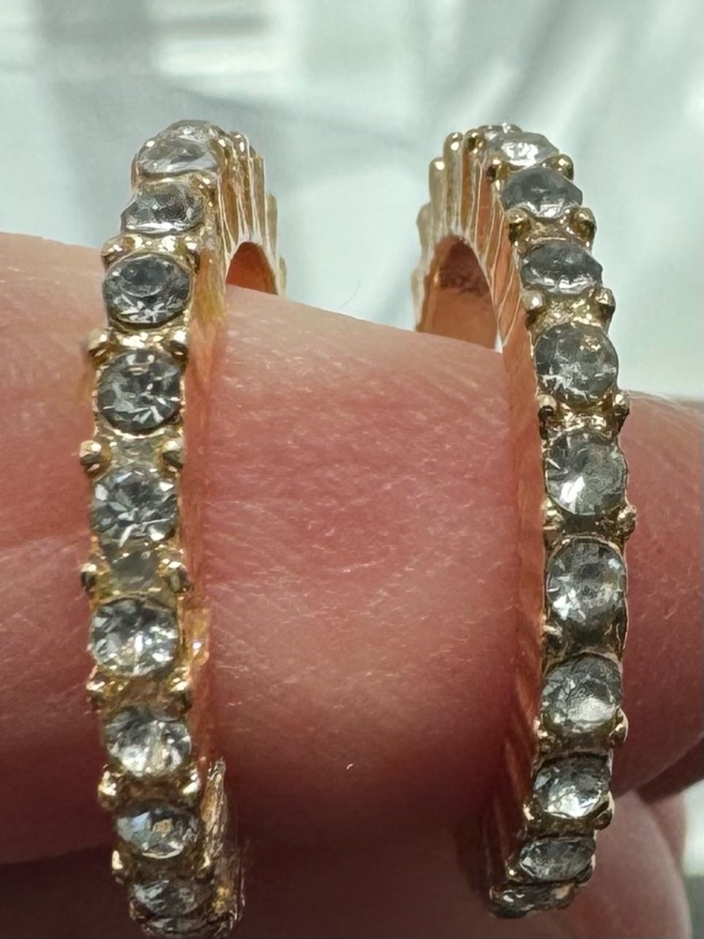 Gold Tone Hoop Earrings and Branch Pin Set - 2 pairs of earrings 1 brooch - Picture 2 of 9